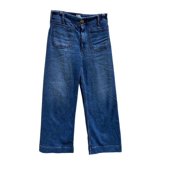 Anthropologie  Maeve “The Colette” Wide-Leg Cropped Jeans Size 27 vanillagirl - Picture 2 of 6